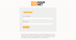Desktop Screenshot of gestion.100pour100net.com